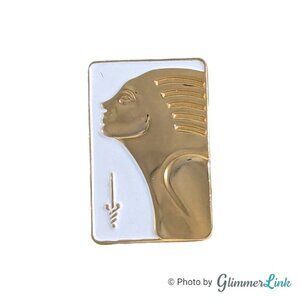 Vintage American Cancer Society Enamel Gold Tone Brooch Pin
